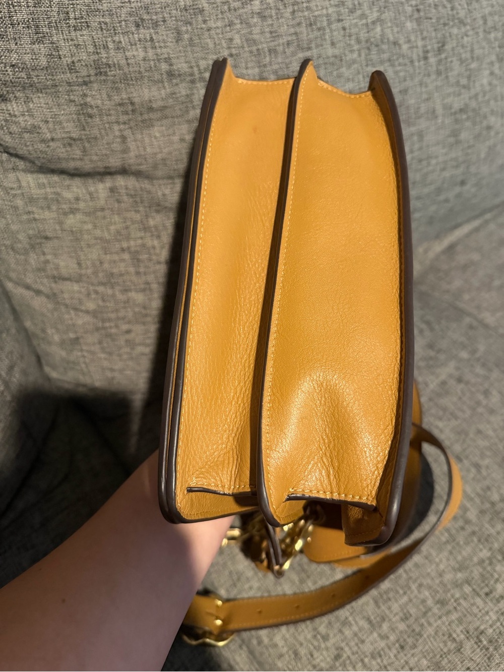 Coach Chain Tabby Shoulder Bag 26 Honey Brown - Picture 13 of 17